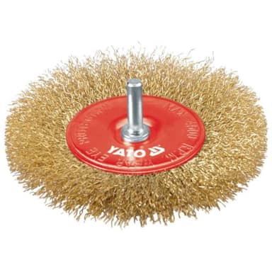 Szczotka tarczowa 100mm z trzpieniem fi6mm