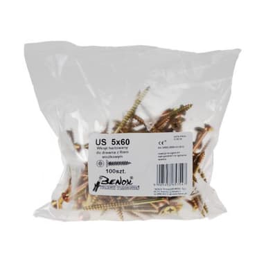 Wkręt hartowany do drewna 5x45 worek 100szt