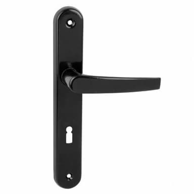 Klamka ECONOM czarna 90 klucz