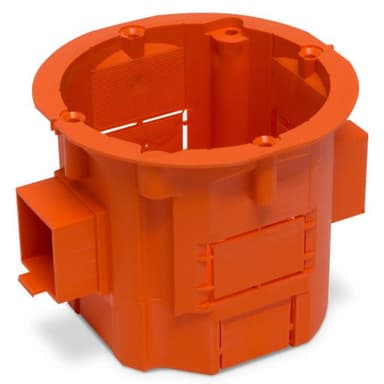 Puszka łączeniowa p/k 60mm głęboka pomarańczowa bez wkrętów