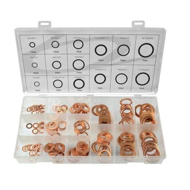 Zestaw podkładek miedzianych 150 szt