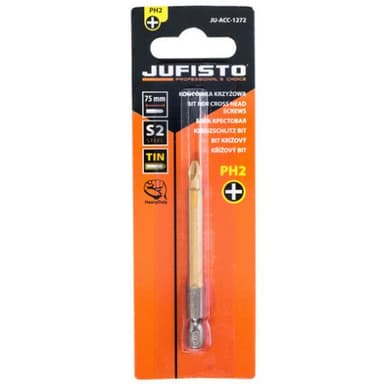 Bity końcowka wkrętakowa PH2x75mm tytanowana
