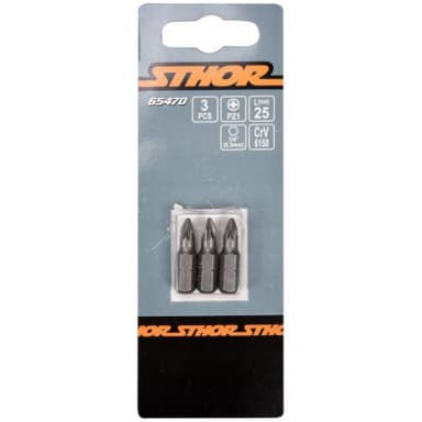 Bity pz1x25mm 1/4" 3szt