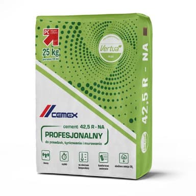 Cement zielony Vertua Plus 42,5 R II/A-LL 25kg