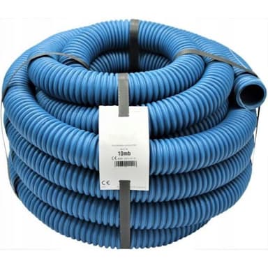 Rura karbowana niebieska arot ziemny z pilotem fi 40mm 10mb peszel 450N
