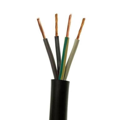 Przewód warsztatowy OWY 4x1mm2 H05VV-F żo czarny 100mb