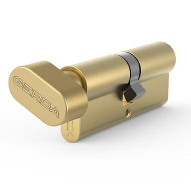 Wkładka bębenkowa 30/40 WKE1 gałka-klucz mosiądz