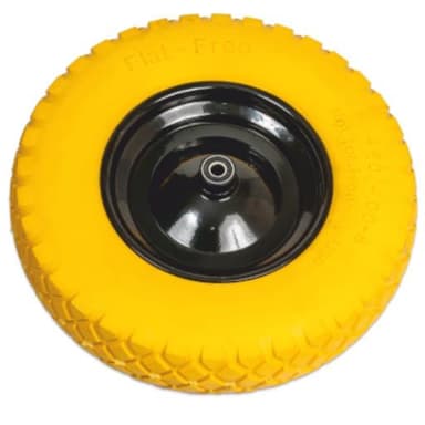 Koło do taczki pelne piankowe 4,00-8 żółte kostka