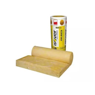 Wełna Isover UNI-MATA 100mm 0,039 9,6m2 A1 rolka mineralna