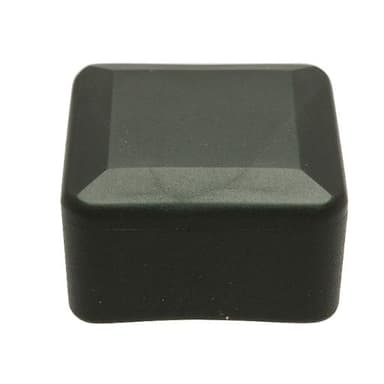 Zaślepka prostokątna zewnętrzna czarna 50x50mm 4szt nasadka