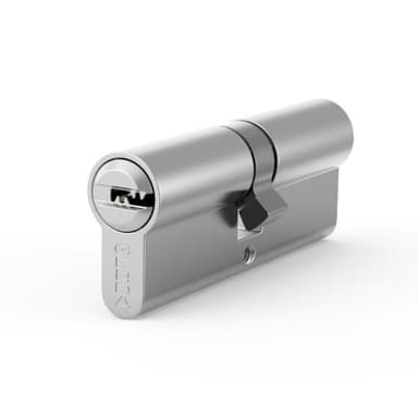 Wkładka bębenkowa 30/40 H PLUS klucz-klucz nikiel satyna