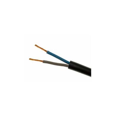 Przewód warsztatowy 2x1,5mm2 OW H05RR-F czarny 100mb
