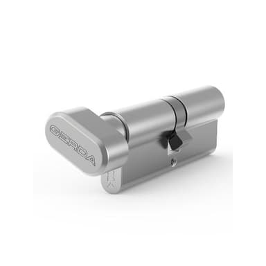 Wkładka bębenkowa 30/30 H PLUS gałka-klucz nikiel satyna