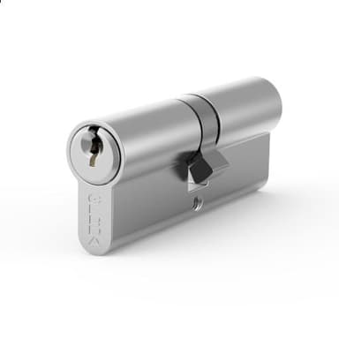 Wkładka bębenkowa 30/50 WKE1 klucz-klucz nikiel satyna