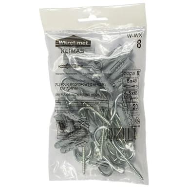 Kołek z hakiem sufitowym 8x40mm 20szt