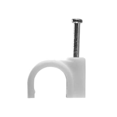 Uchwyt kablowy płaski YDYp biały FLOP-10/6 3x1,5mm2 100szt