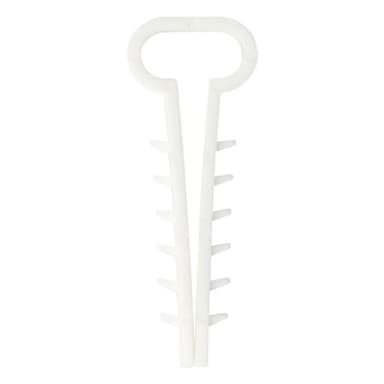 Uchwyt szybkiego montażu płaski kablowy biały USMP-3 100szt