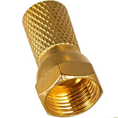 Wtyk sat F 6,8mm Gold CU 2szt