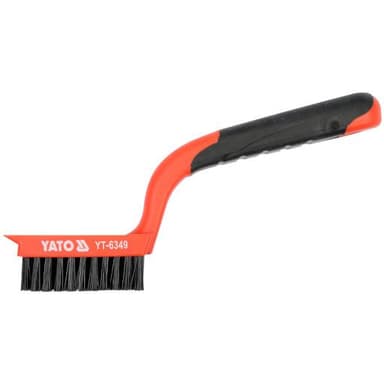 Szczotka druciana 5 rzędowa 180mm nylonowa uchwyt plastikowy