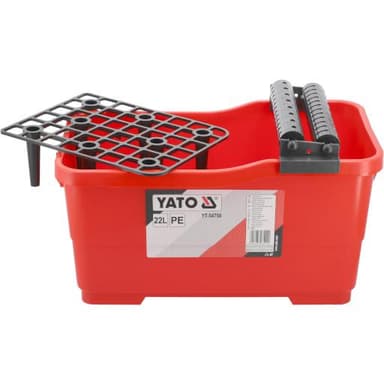 Wiadro glazurnicze z rolkami i kratą 22l