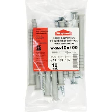 Kołek SM 10x100 worek 10szt