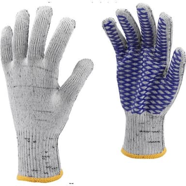 Rękawice bawełniano - poliestrowe z siatką pvc, cross