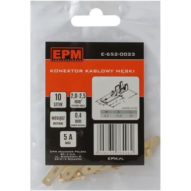 Końcówka wsuwana 2-2,5mm 10szt