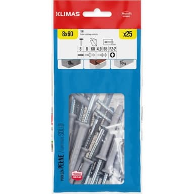 Kołek sm 8x60 worek 25szt