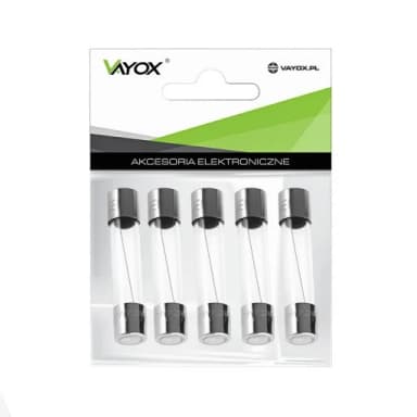 Bezpieczniki 20mm 1A 5szt