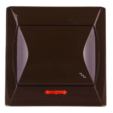 Wyłącznik OSPEL AKCENT brąz schod podświet