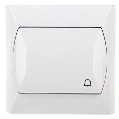 Przycisk dzwonek AKCENT biały ŁP-6A/00