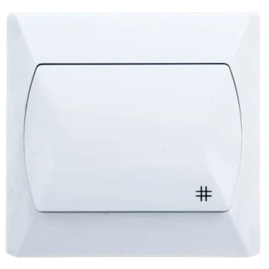 Włącznik krzyżowy AKCENT biały ŁP-4A/00