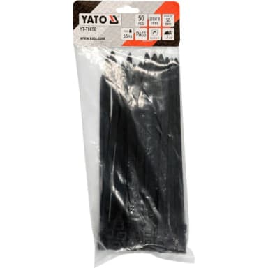 Opaski kablowe 200x7,6mm 50szt czarne