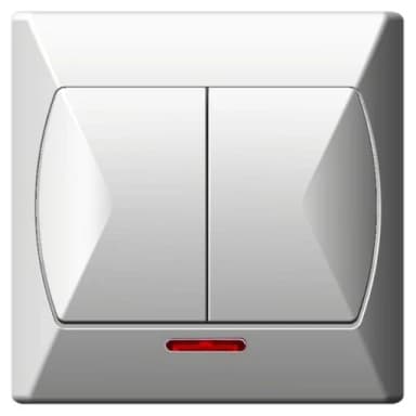 Łącznik AKCENT świecznikowy z podświetleniem biały ŁP-2AS/00