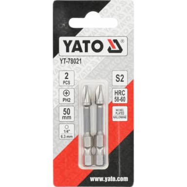 Bity niklowane PH2x50mm 2szt