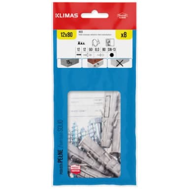 Kołek rozporowy na klucz 12x80mm 8szt