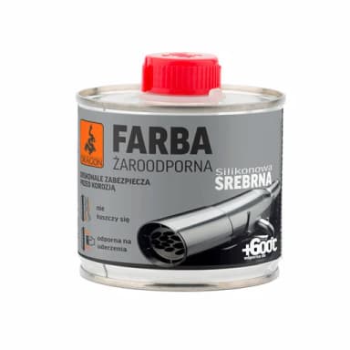 Farba żaroodporna srebrna 600stopni 200ml